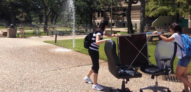 Dr. Steven Assesses Student Persistence in Texan Heat!
